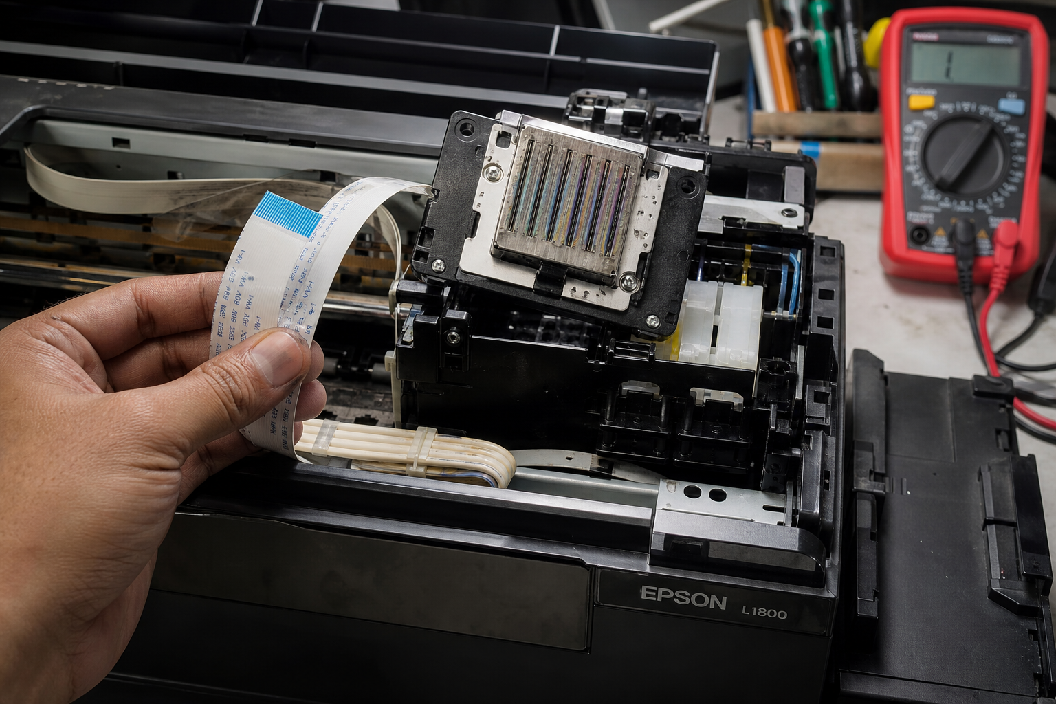 Epson L1800 Printhead Failure? Complete Diagnosis & Repair Guide
