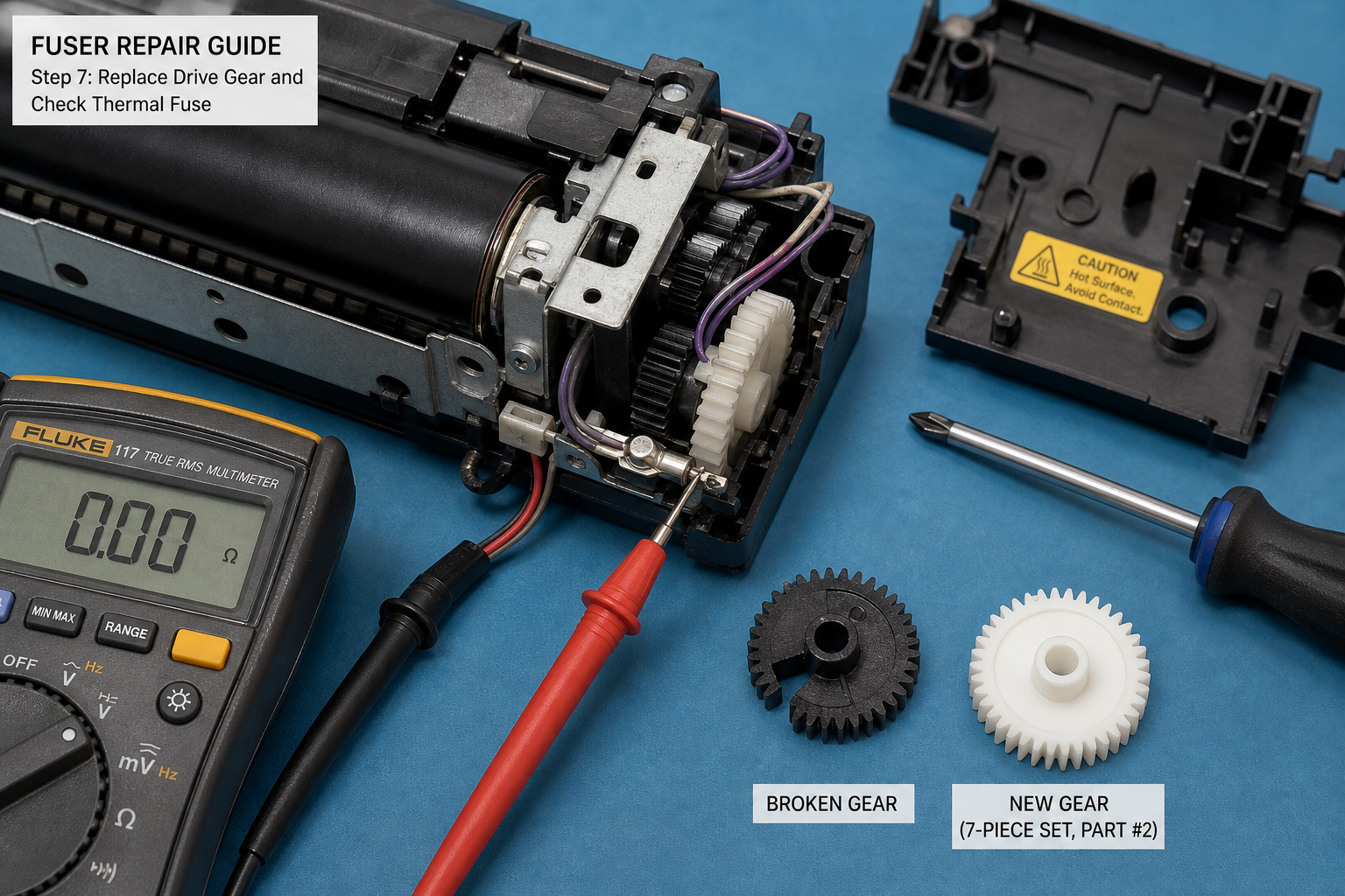 Printer Fuser Assembly Failed Mid-Print? Exact Diagnosis & Step-by-Step Repair Guide