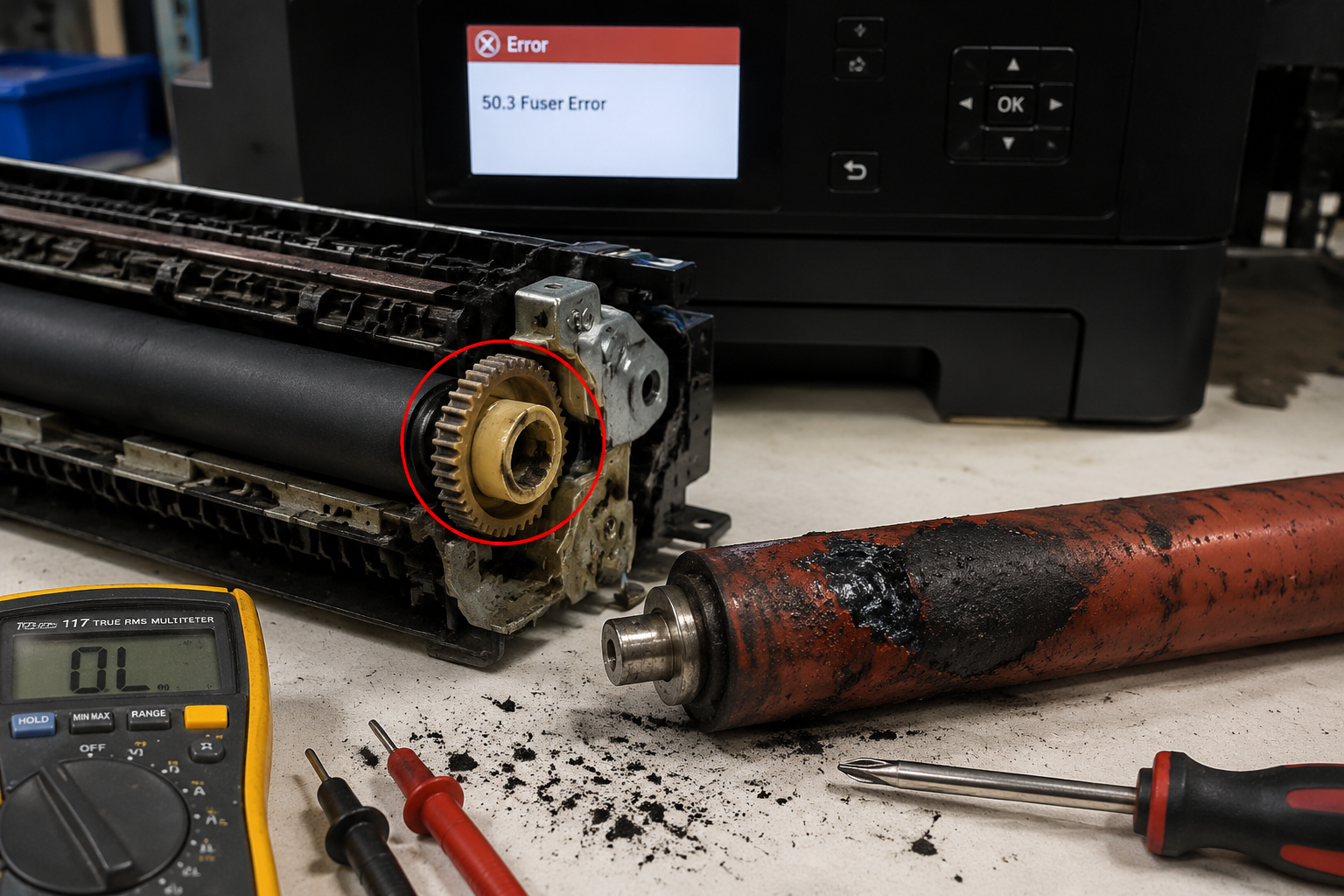 Printer Fuser Assembly Failure: Ghosting, Smudging, and Error Codes – Complete Diagnosis & Repair Guide