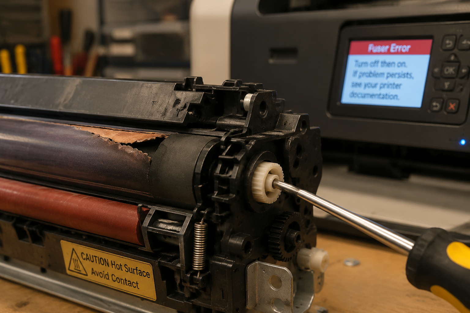 Printer Fuser Assembly Failure – Paper Jams, Smudges, Error Codes? Full Diagnosis & Repair Guide