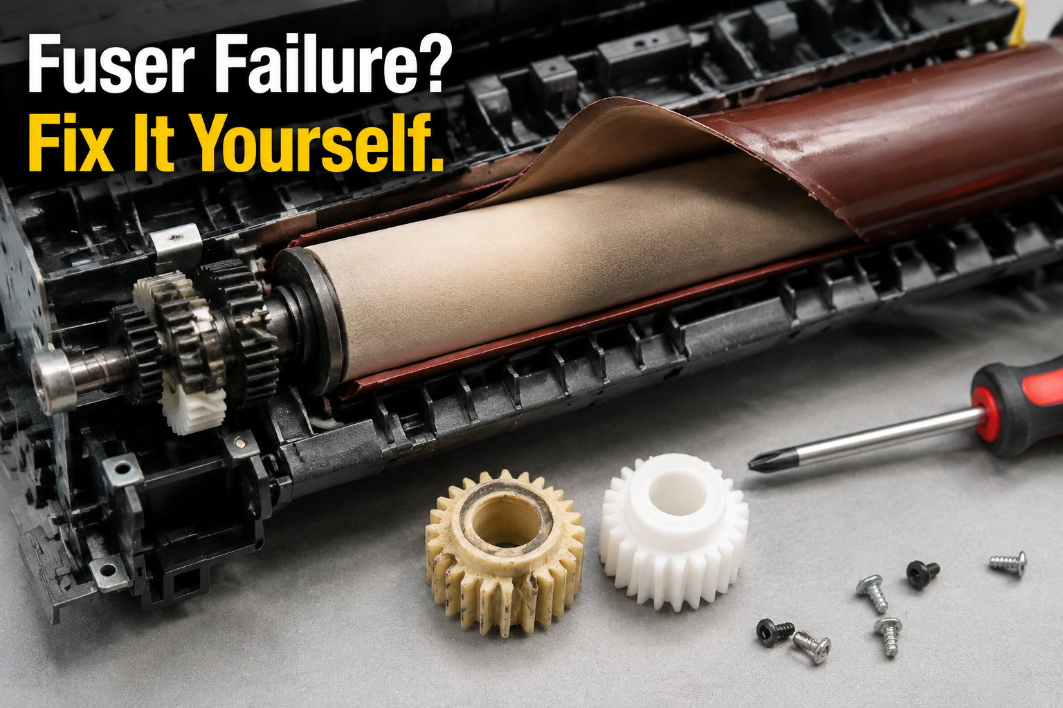 Printer Fuser Assembly Failure: Smoke, Scratches, and Error Codes 50.x — Complete Diagnosis & Repair Guide