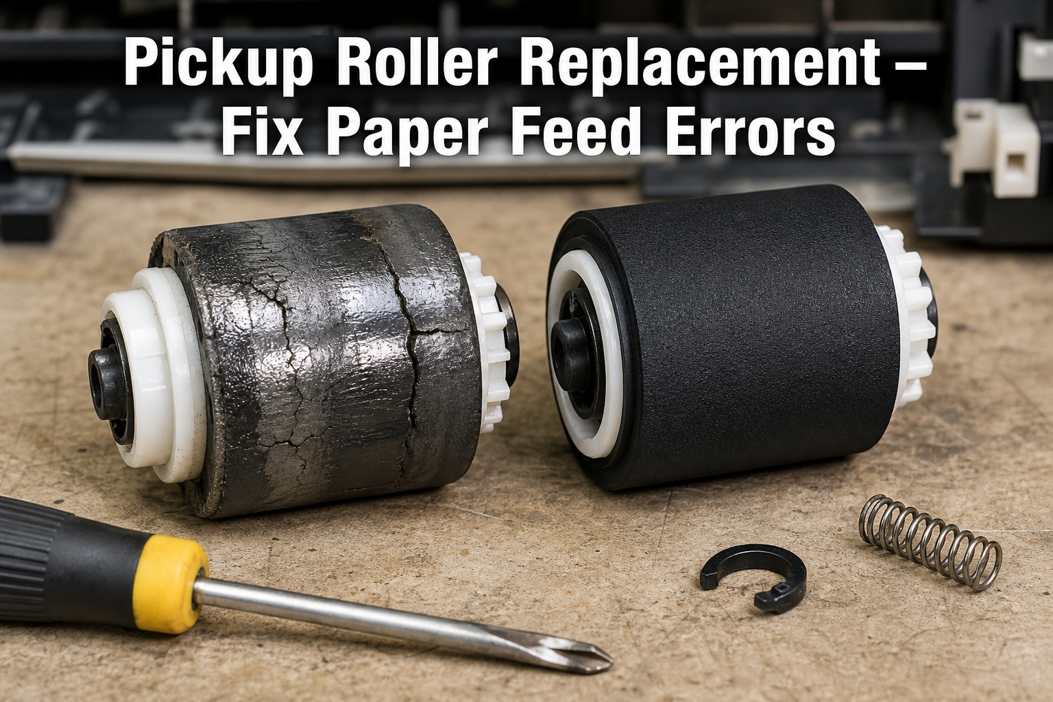 Printer Paper Pickup Failure? Complete Pickup Roller Replacement Guide