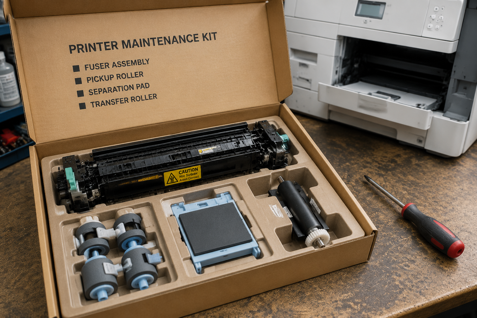 Printer Produces Streaks and Jams? Here's How a Maintenance Kit Restores Your Printer